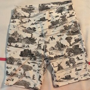 WeWoreWhat vintage toile biker shorts, size small